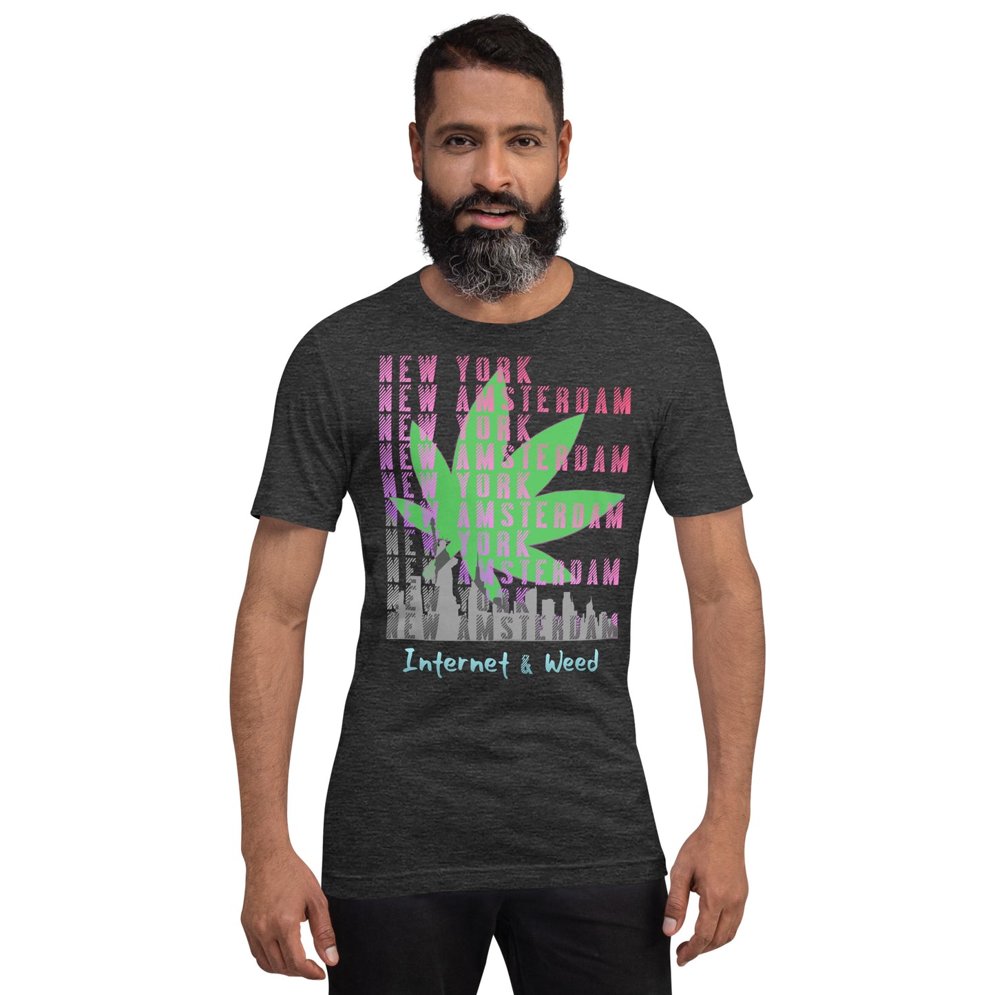 Internet & Weed, NY/New Amsrerdam Unisex t-shirt