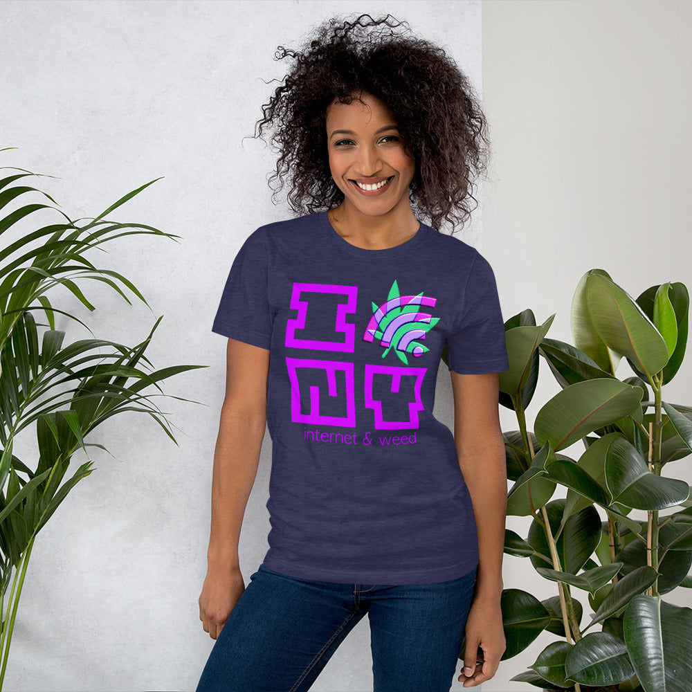 Internet & Weed LOVE NY Unisex t-shirt